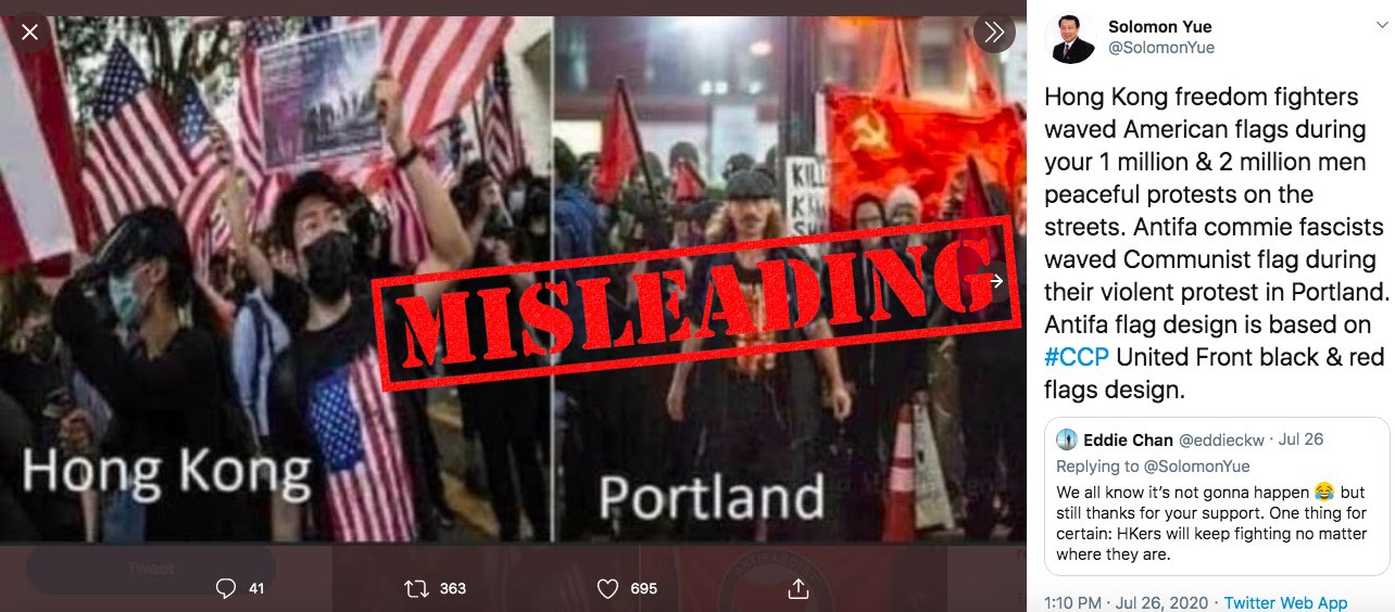 Misleading: Popular photo of USSR flag-waving protestors not related to ...