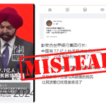 Misleading: World Bank leader did not say China currently has 770 million people in poverty