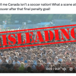 Misleading: Video shows England fans in 2018, not Canadians watching 2024 Copa América