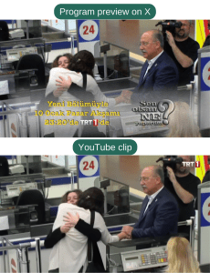 Comparison between the program preview on X (top) and the same scene taken from the clip uploaded to YouTube (bottom).