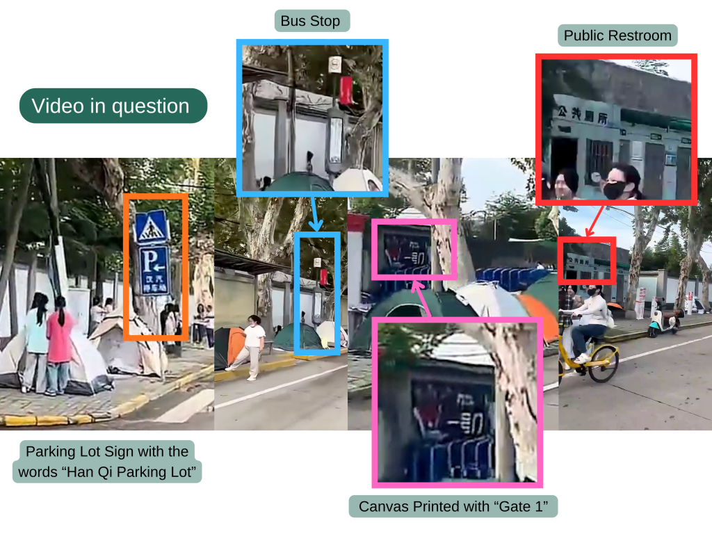 pointing out the keyframes in the viral video