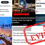 Feature image made up of related Christmas market claims and images