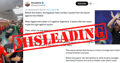 Misleading: Egypt’s football team did not curse ‘infidels’ in viral locker-room video