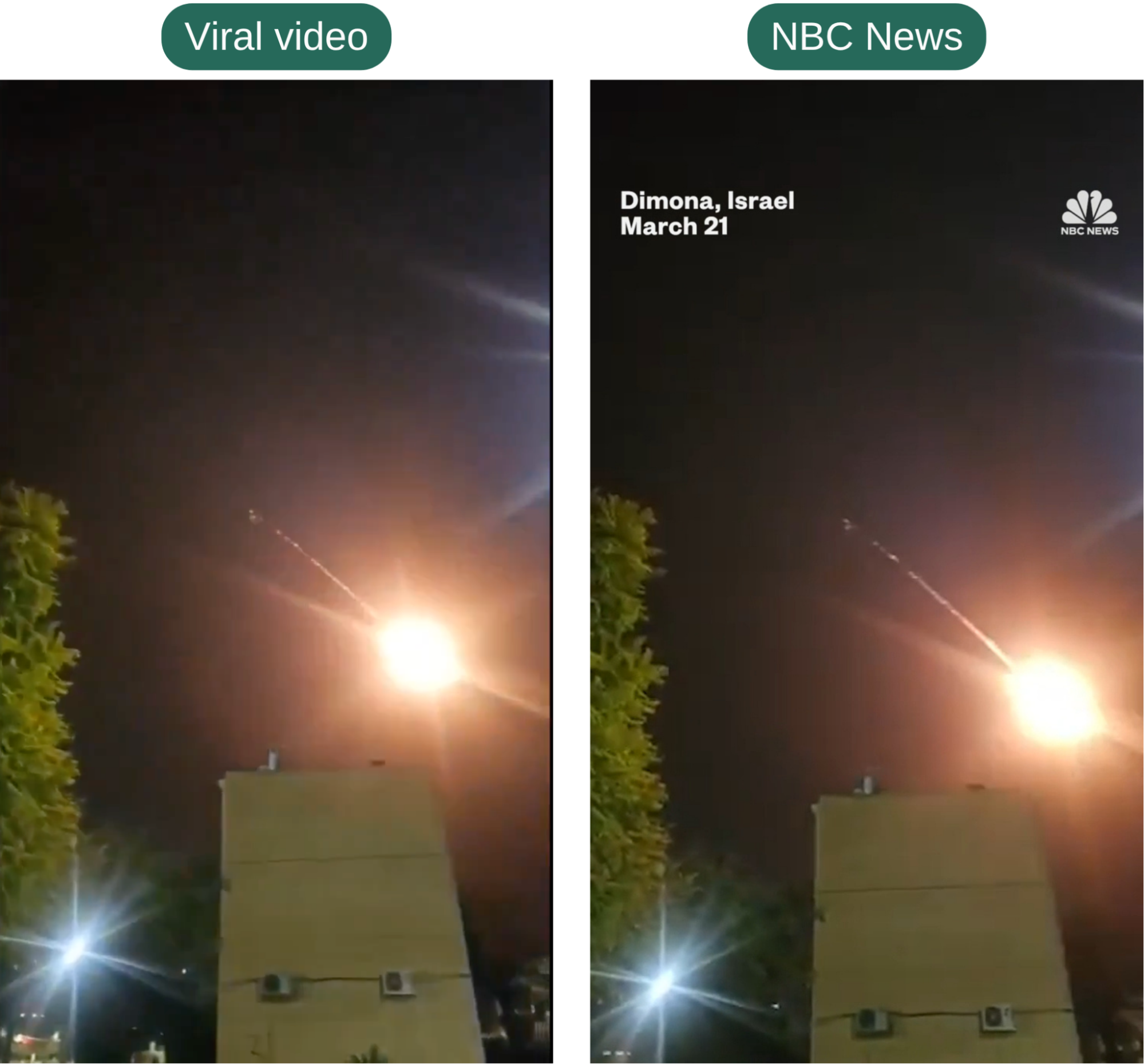 Comparison Image of the first clip 