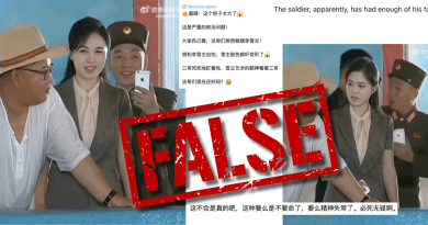 False: Video of man taking a selfie with Ri Sol Ju is manipulated, likely AI-generated
