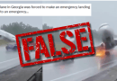 False: Video does not show a real plane crash in the US state of Georgia